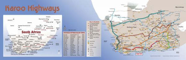 Cango Caves entrance map design - 2368mm x 800mm